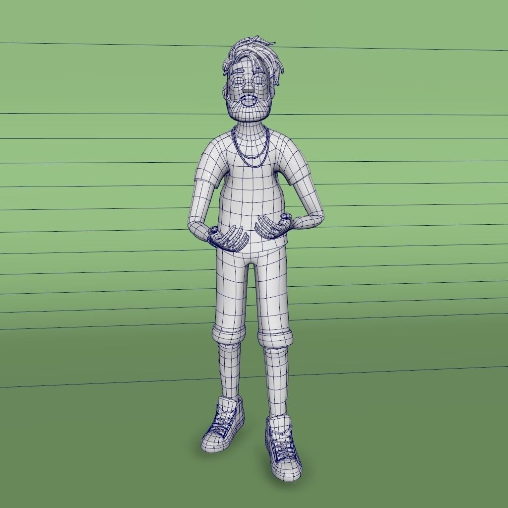 12 Characters 3D Model – Low Poly Rigged Game Asset, FBX - View 15