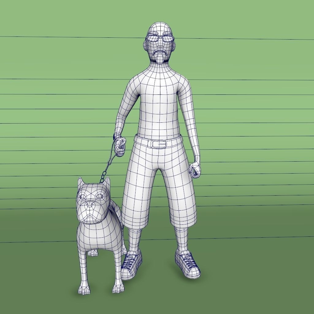 12 Characters 3D Model – Low Poly Rigged Game Asset, FBX - View 17