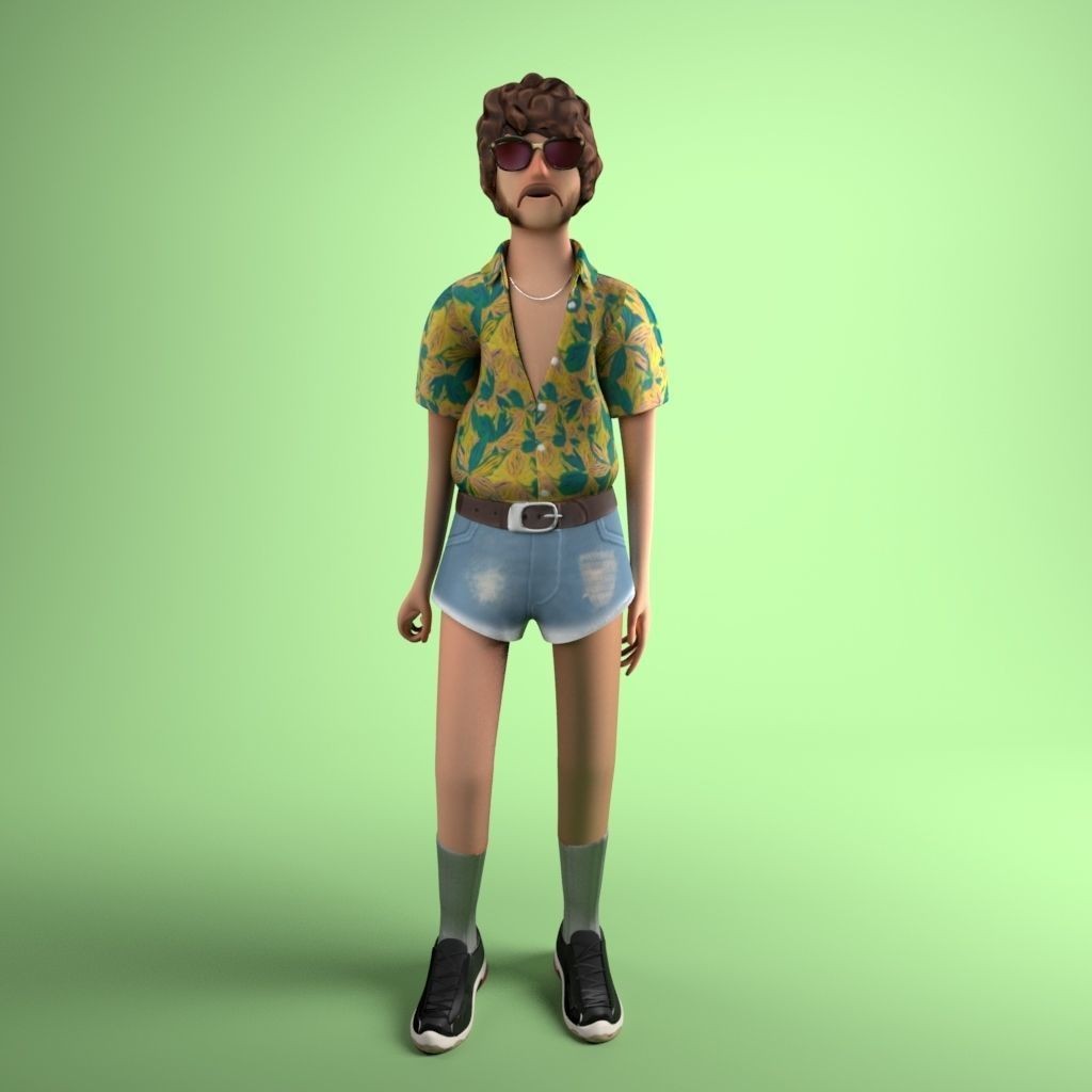 12 Characters 3D Model – Low Poly Rigged Game Asset, FBX - View 18