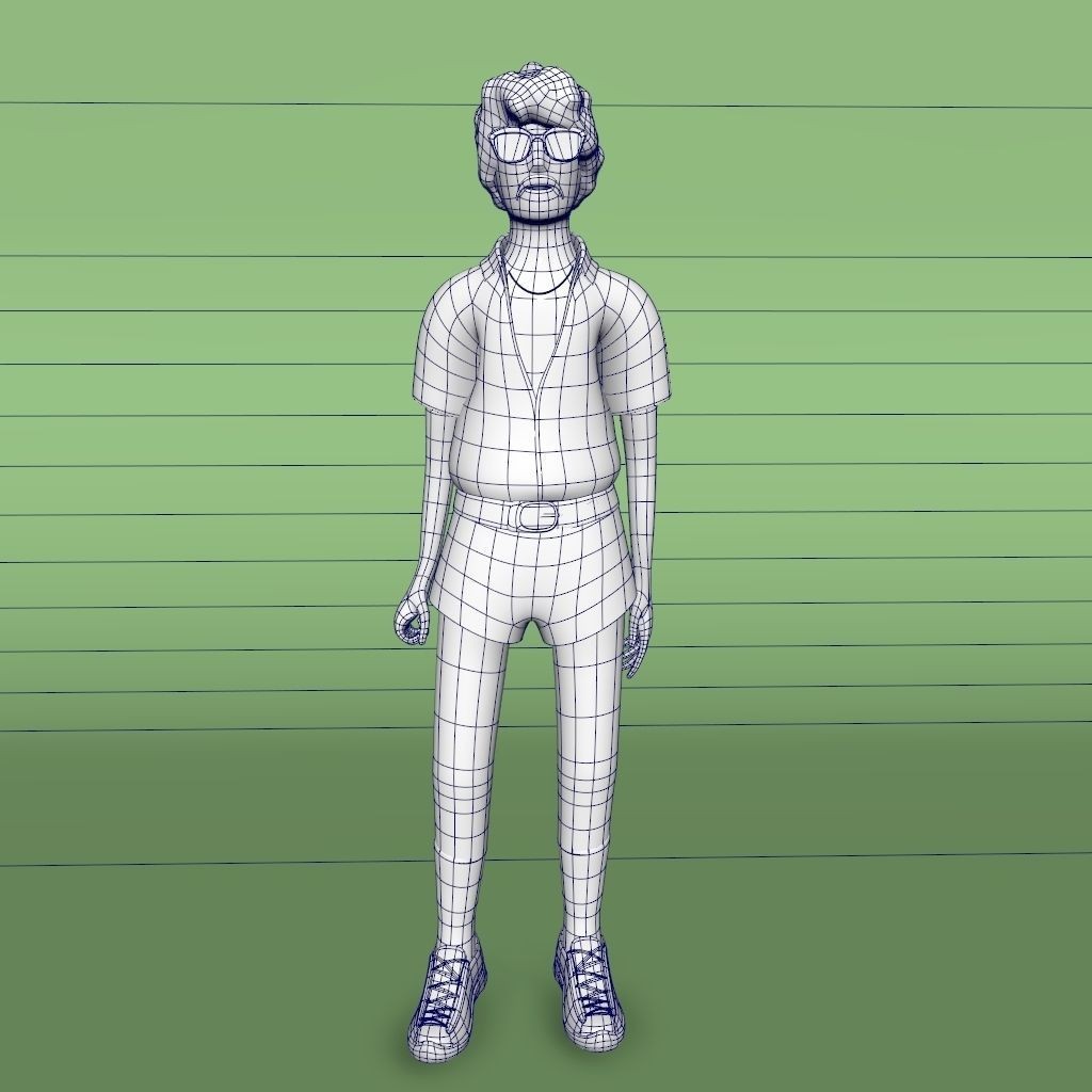 12 Characters 3D Model – Low Poly Rigged Game Asset, FBX - View 19