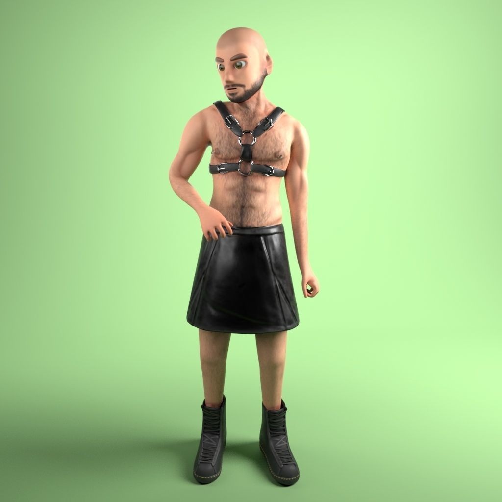 12 Characters 3D Model – Low Poly Rigged Game Asset, FBX - View 20