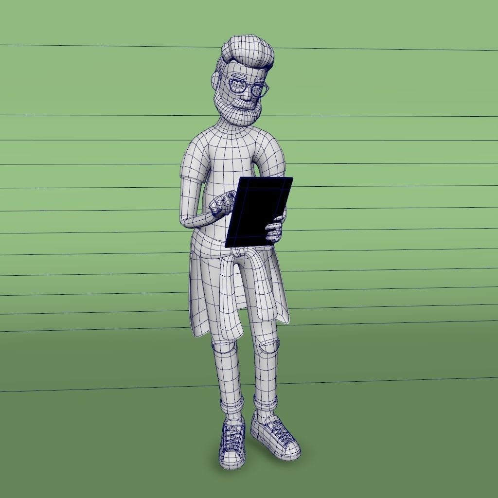 12 Characters 3D Model – Low Poly Rigged Game Asset, FBX - View 23