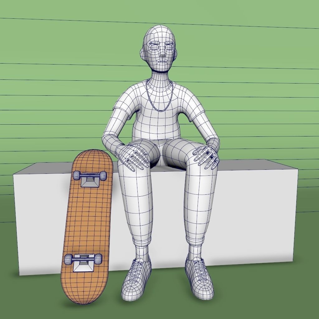 12 Characters 3D Model – Low Poly Rigged Game Asset, FBX - View 25