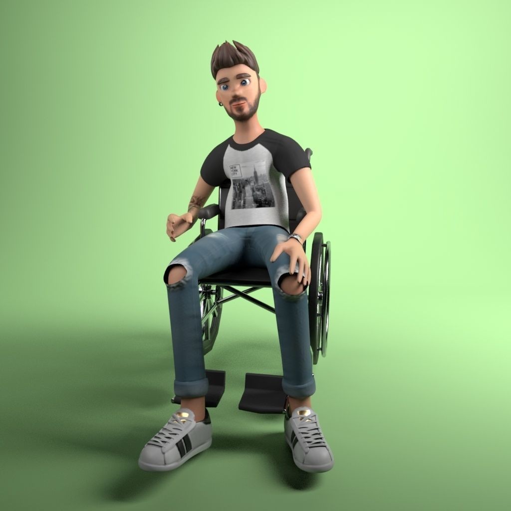 12 Characters 3D Model – Low Poly Rigged Game Asset, FBX - View 28