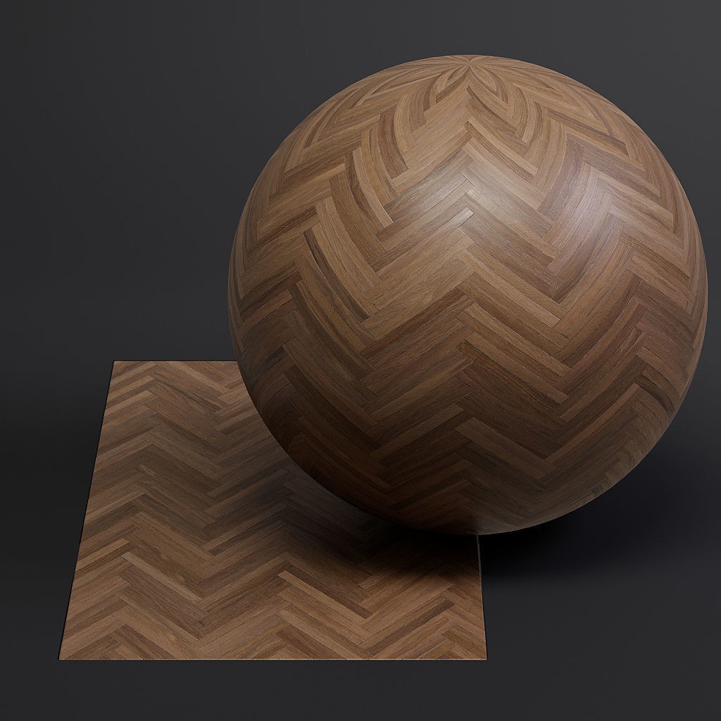 Herringbone Parquet 3D Model – 8K Seamless PBR Textures for Archviz - View 15