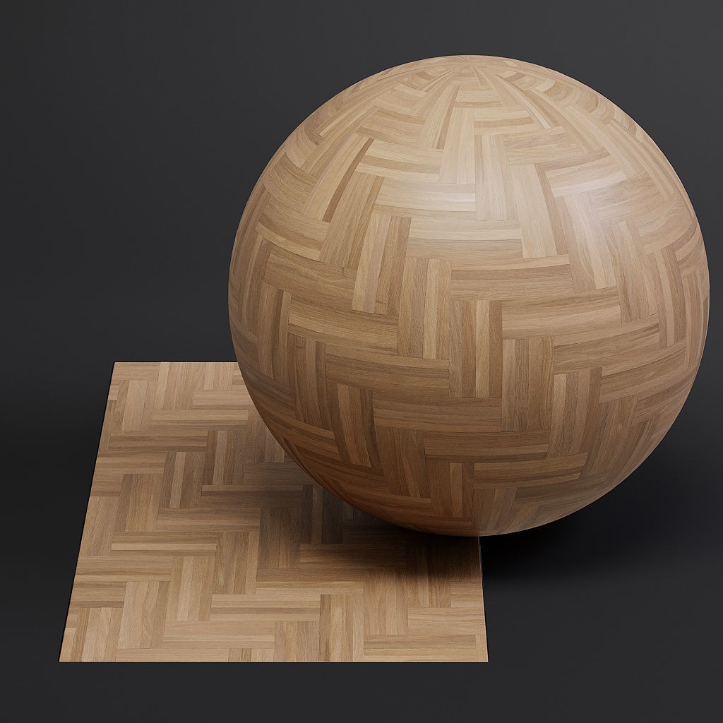 Herringbone Parquet 3D Model – 8K Seamless PBR Textures for Archviz - View 29
