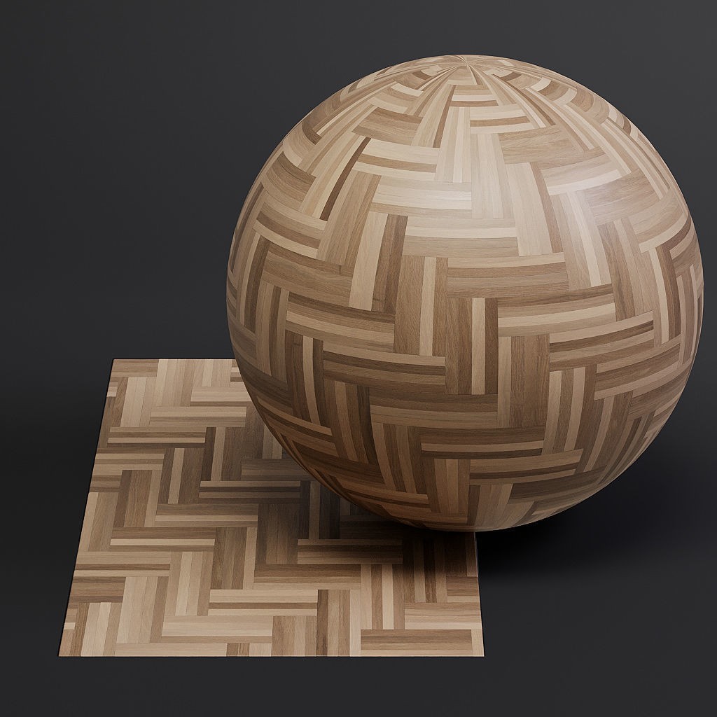 Herringbone Parquet 3D Model – 8K Seamless PBR Textures for Archviz - View 33