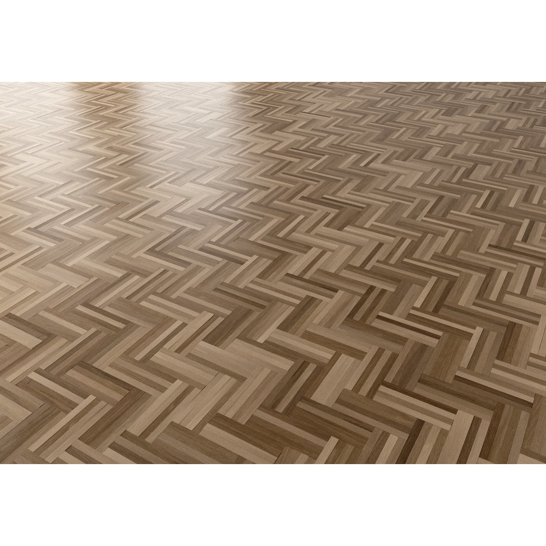 Herringbone Parquet 3D Model – 8K Seamless PBR Textures for Archviz - View 34