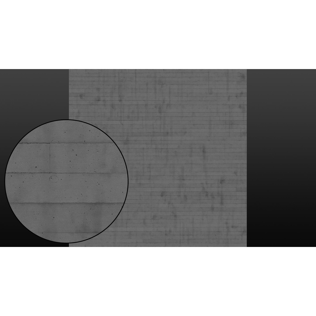 Bare Concrete Texture 3D Model – High Resolution PBR Material, JPG/TIF