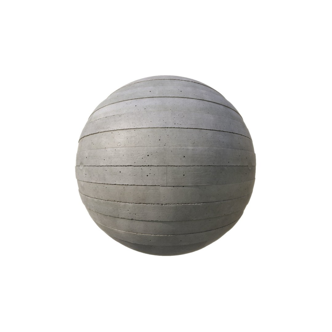 Bare Concrete Texture 3D Model – High Resolution PBR Material, JPG/TIF - View 3