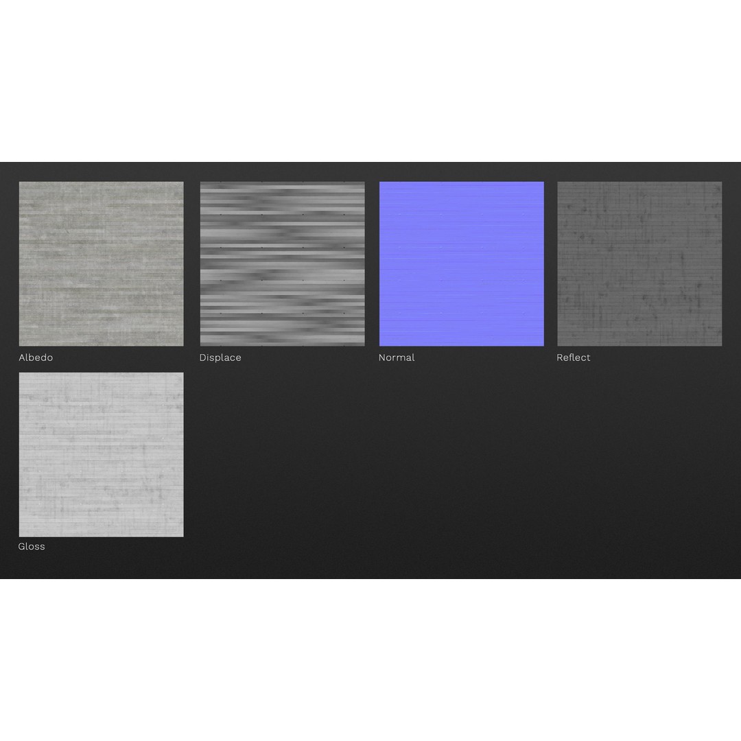 Bare Concrete Texture 3D Model – High Resolution PBR Material, JPG/TIF - View 7