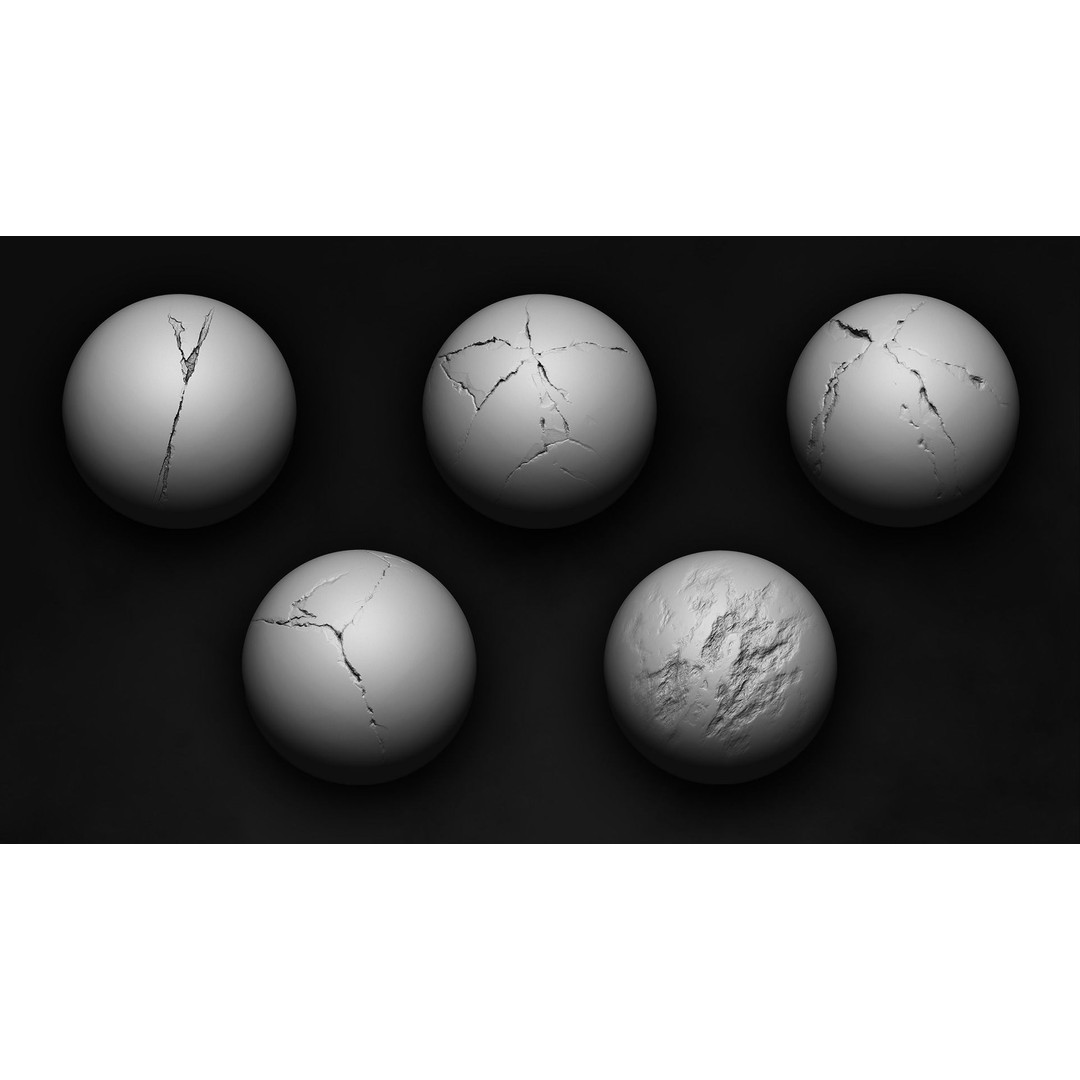 Bone Detailing Brushes 3D Model – Alphas and Multi-Purpose Tools for ZBrush and Blender - View 4