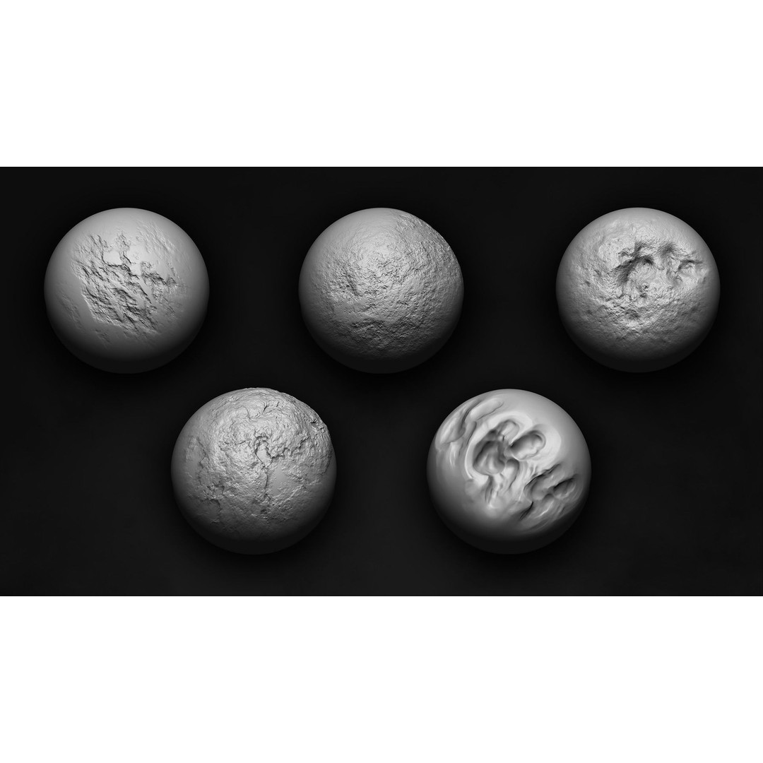 Bone Detailing Brushes 3D Model – Alphas and Multi-Purpose Tools for ZBrush and Blender - View 6