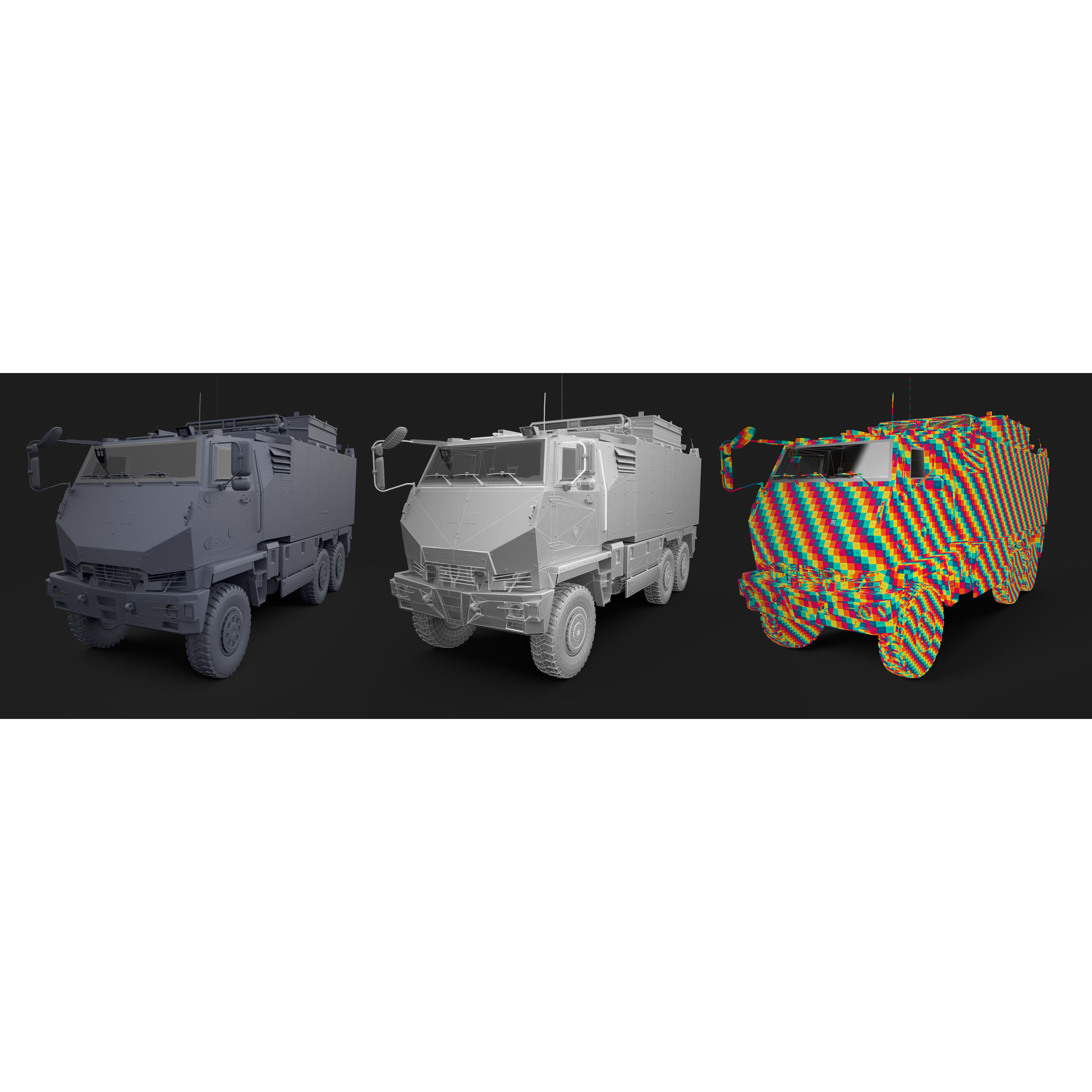 Mowag Durro III Ambulance - Game-Ready 3D Model