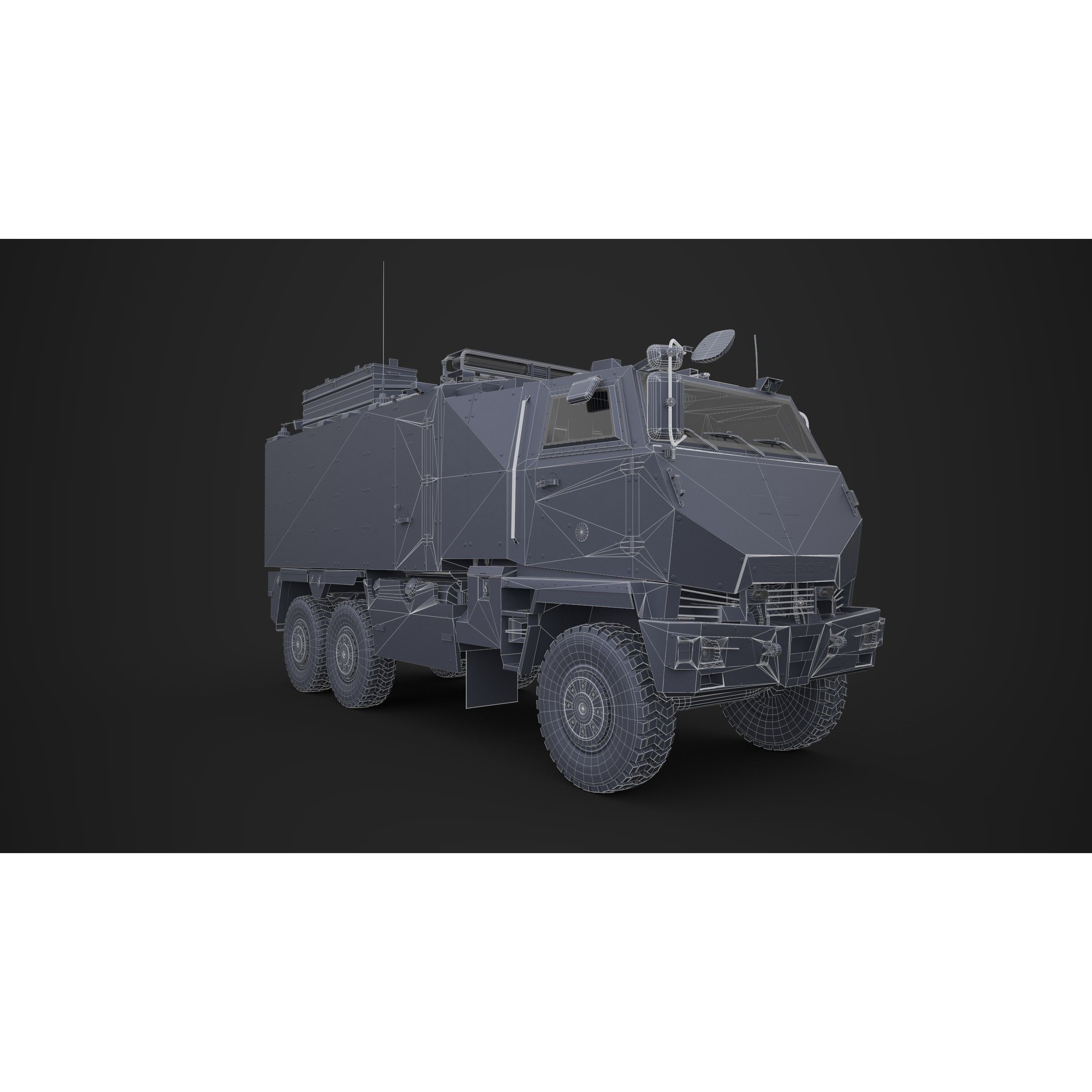 Mowag Durro III Ambulance - Game-Ready 3D Model - View 12