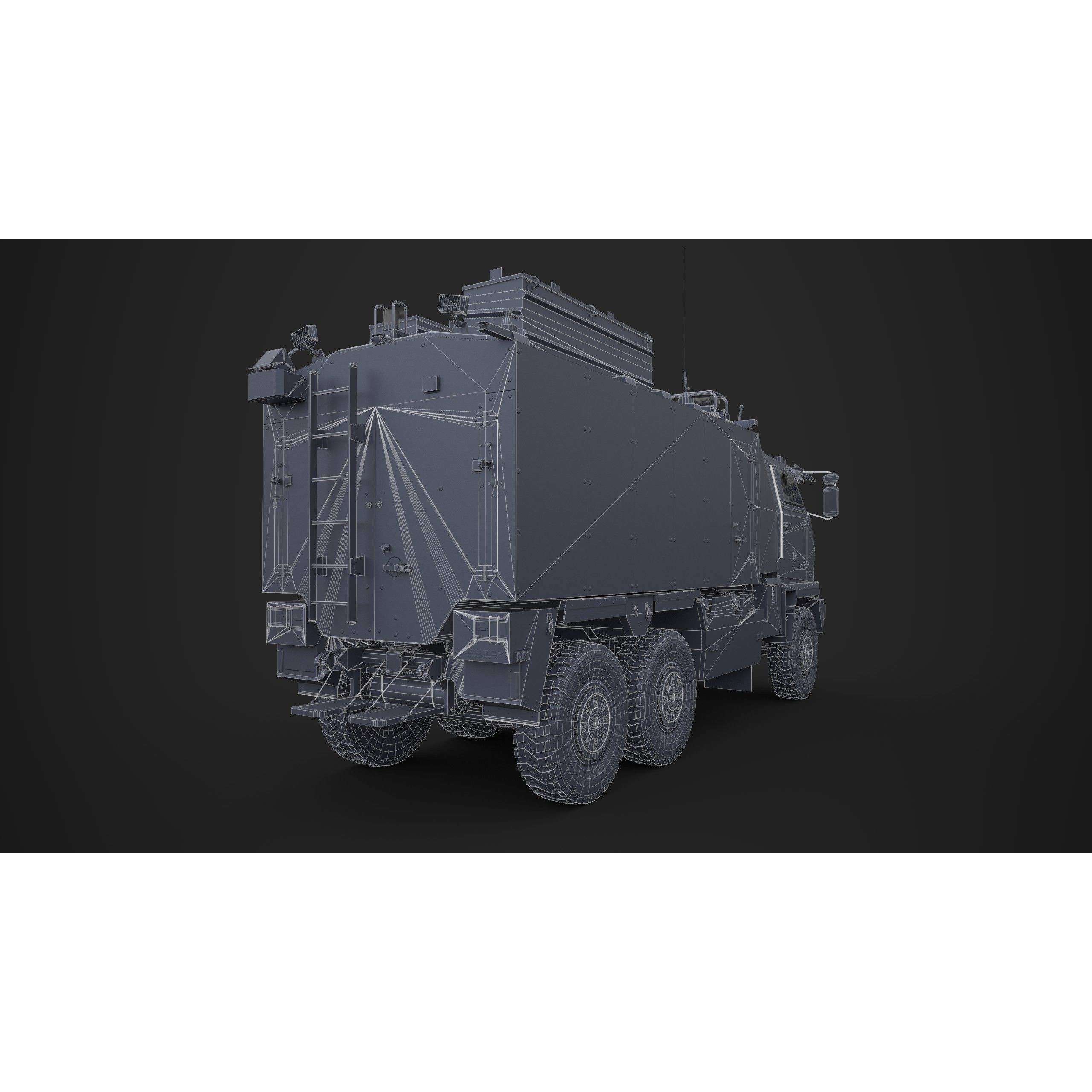Mowag Durro III Ambulance - Game-Ready 3D Model - View 13