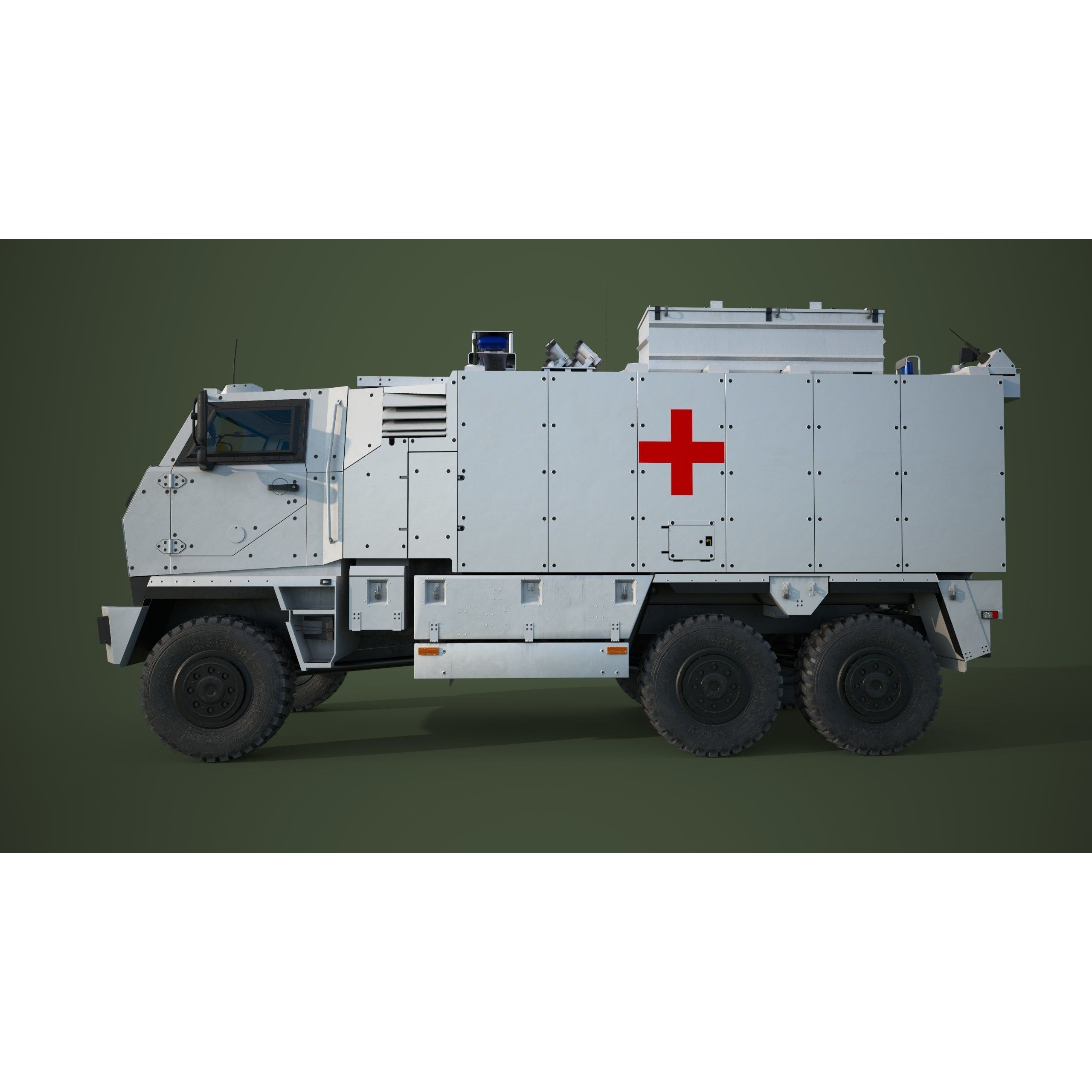 Mowag Durro III Ambulance - Game-Ready 3D Model - View 5