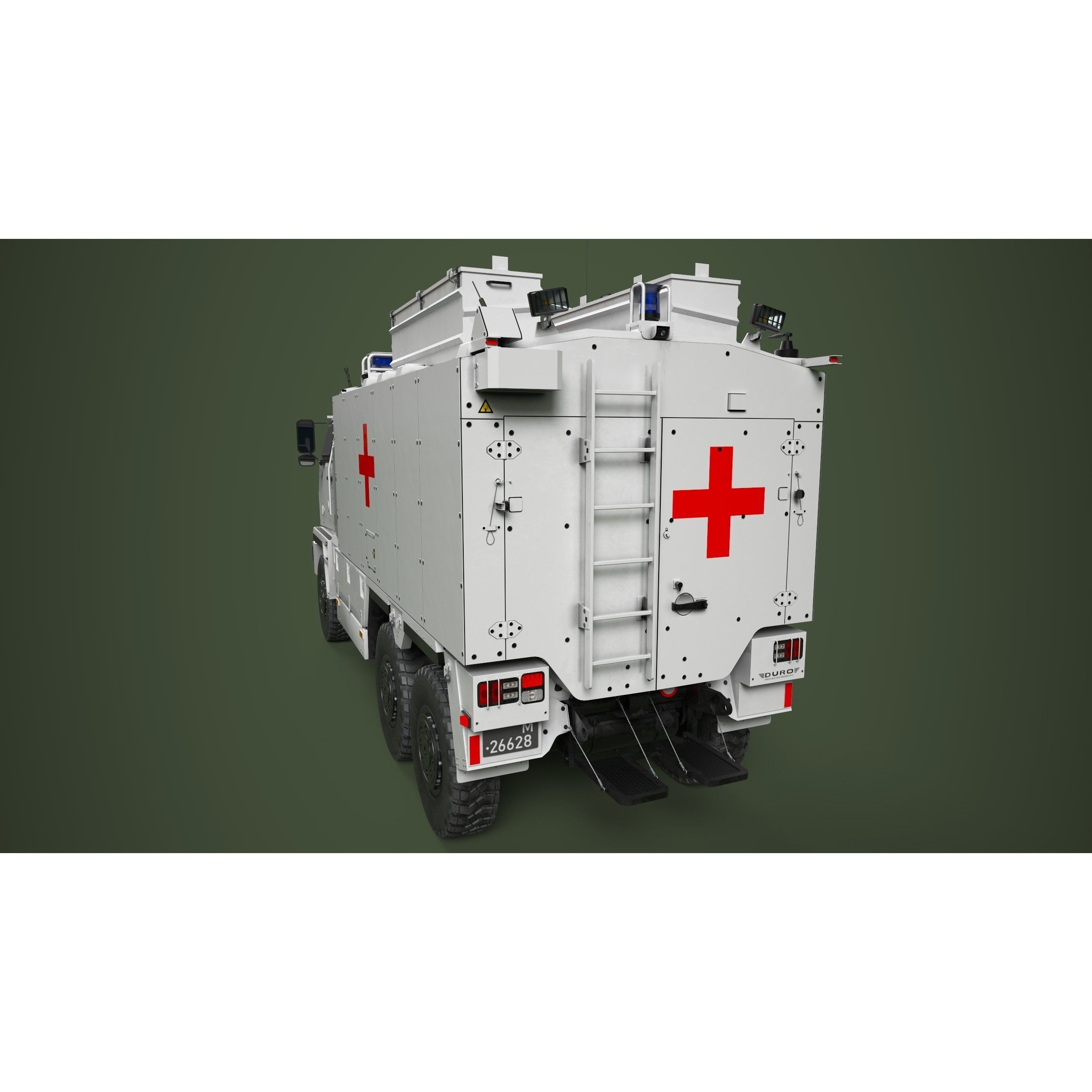 Mowag Durro III Ambulance - Game-Ready 3D Model - View 7