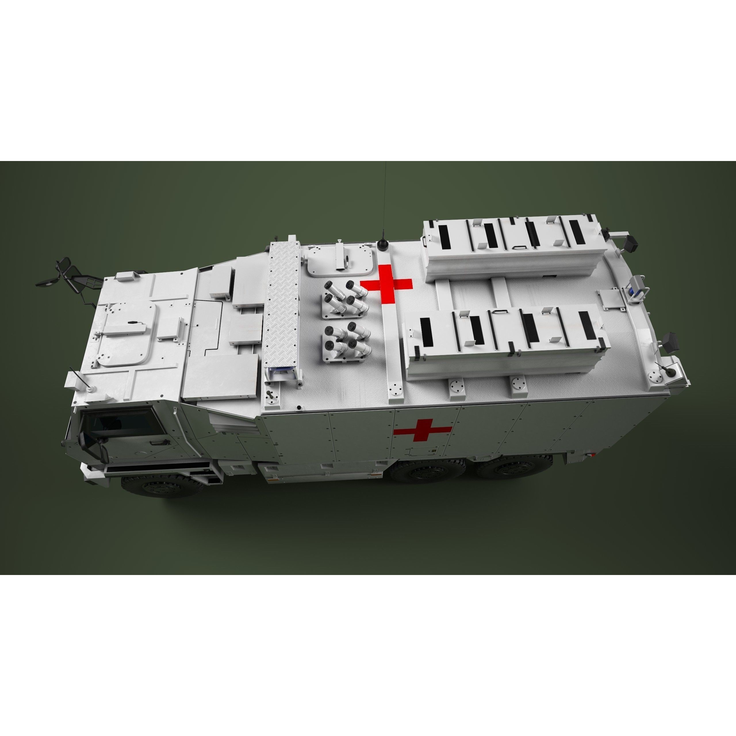 Mowag Durro III Ambulance - Game-Ready 3D Model - View 8