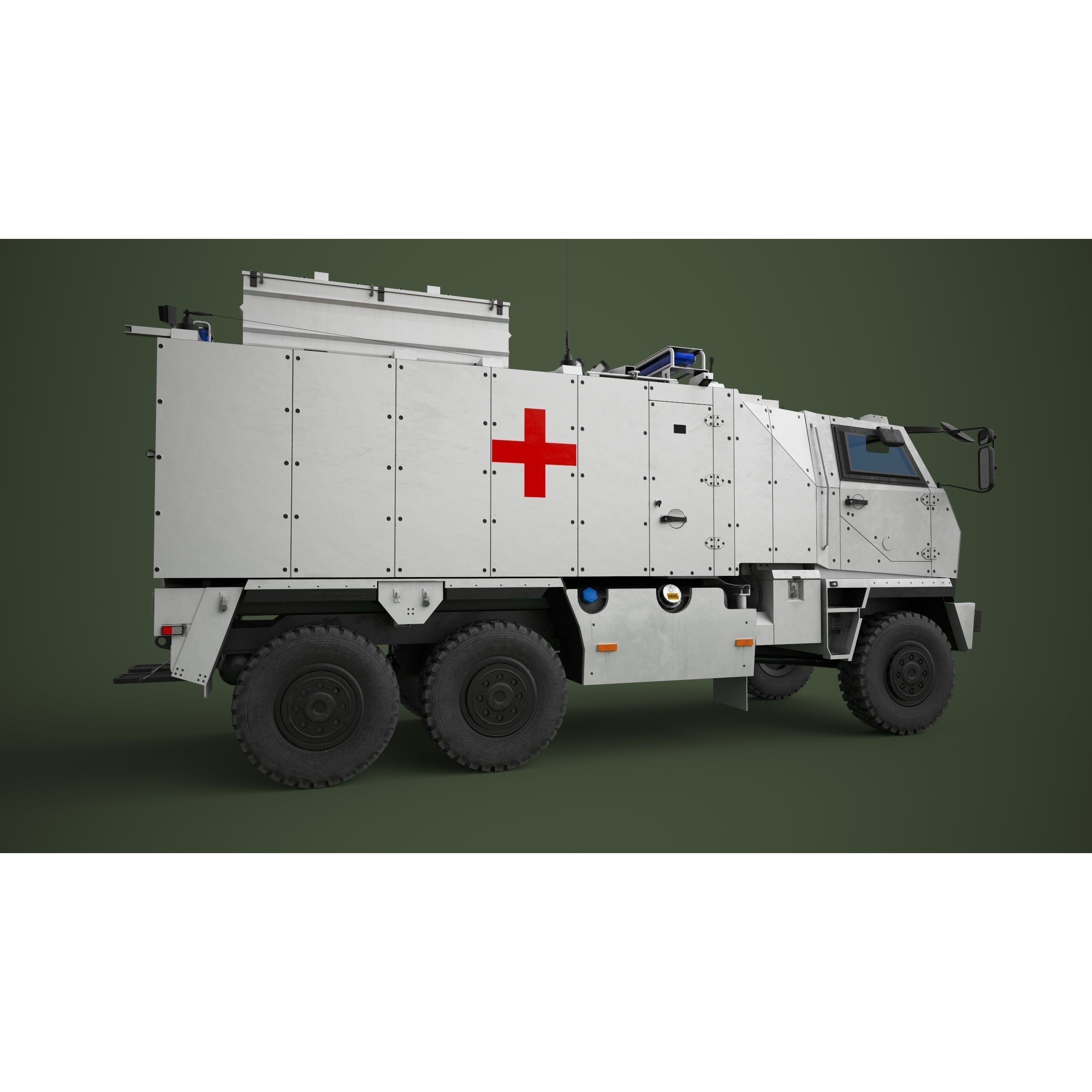 Mowag Durro III Ambulance - Game-Ready 3D Model - View 9