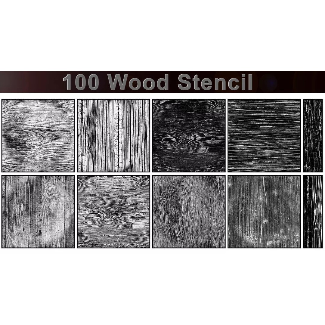Wood Stencil 3D Model – High Quality Low Poly Textures, 4K - View 2