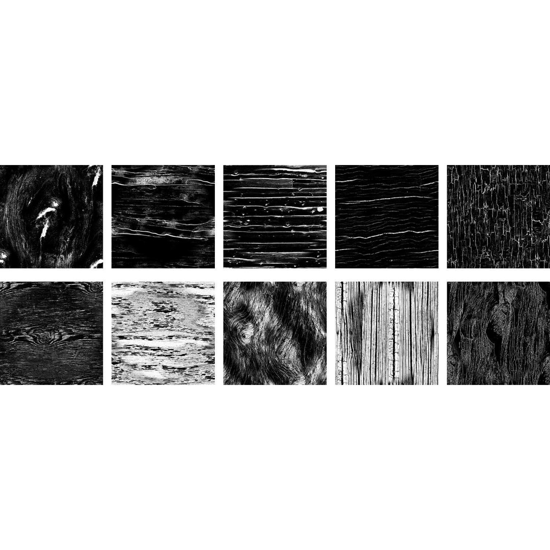 Wood Stencil 3D Model – High Quality Low Poly Textures, 4K - View 3