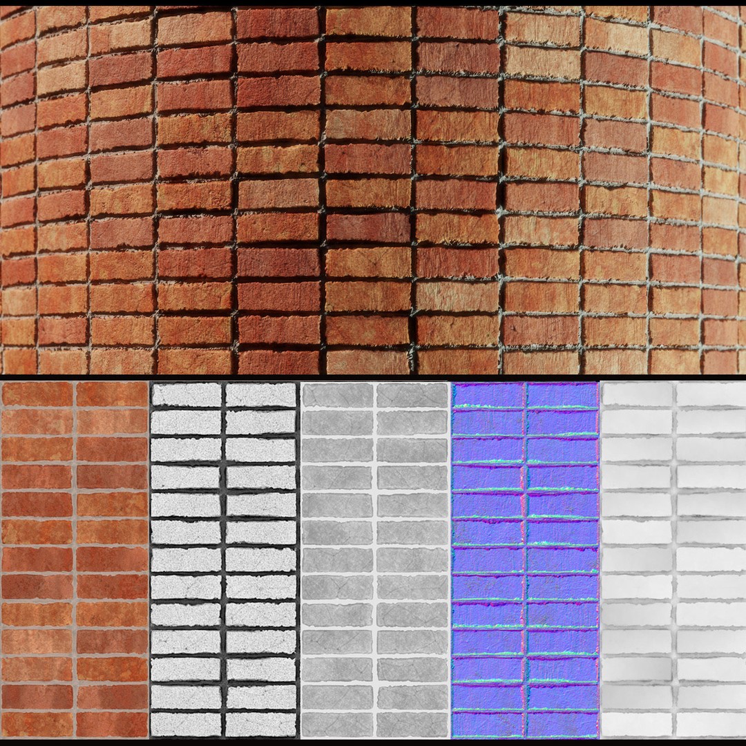 Brick Textures 3D Model – 4K PBR Seamless Patterns for Archviz - View 7