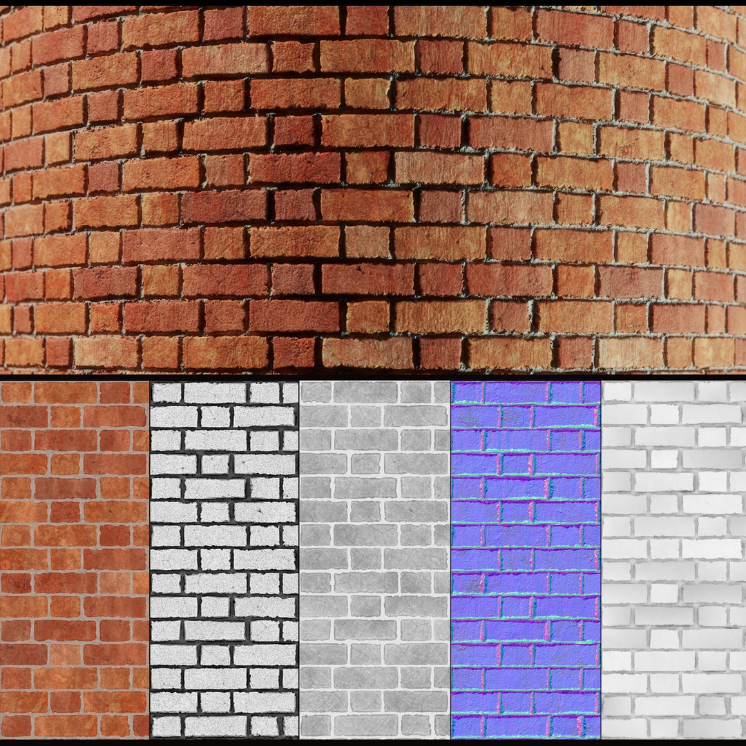 Brick Textures 3D Model – 4K PBR Seamless Patterns for Archviz - View 9