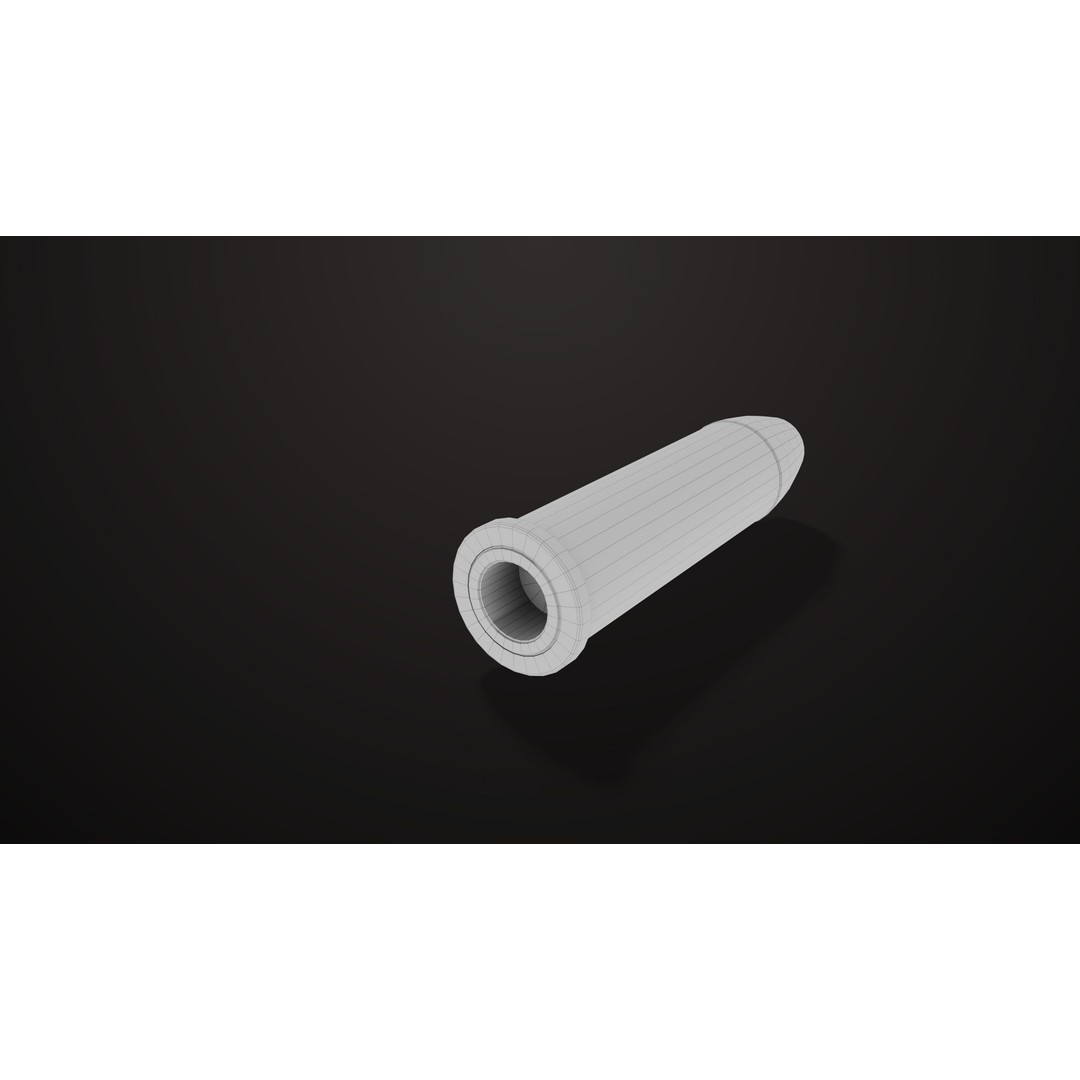 Colt Python Revolver 3D Model – Medium Silver Low Poly PBR Asset - View 36