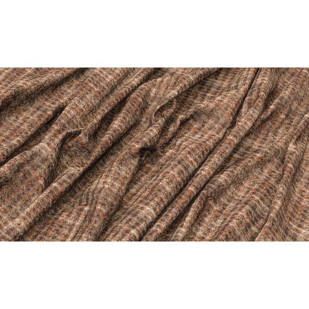Woolen Fabric 3D Model – PBR Seamless Textures, 4K PNG - View 11