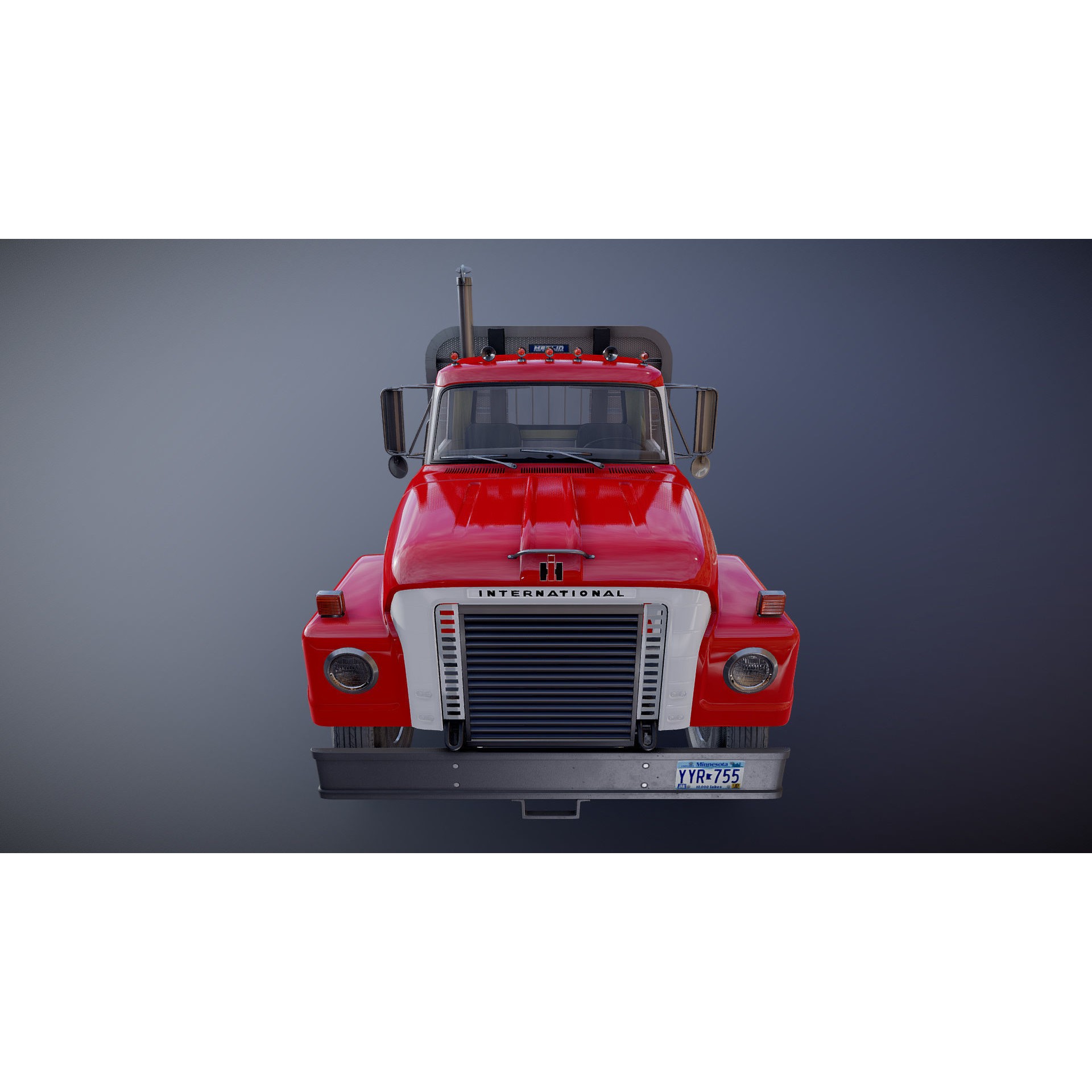 International Fleetstar Daycab - Low-Poly Game-Ready 3D Model - View 24