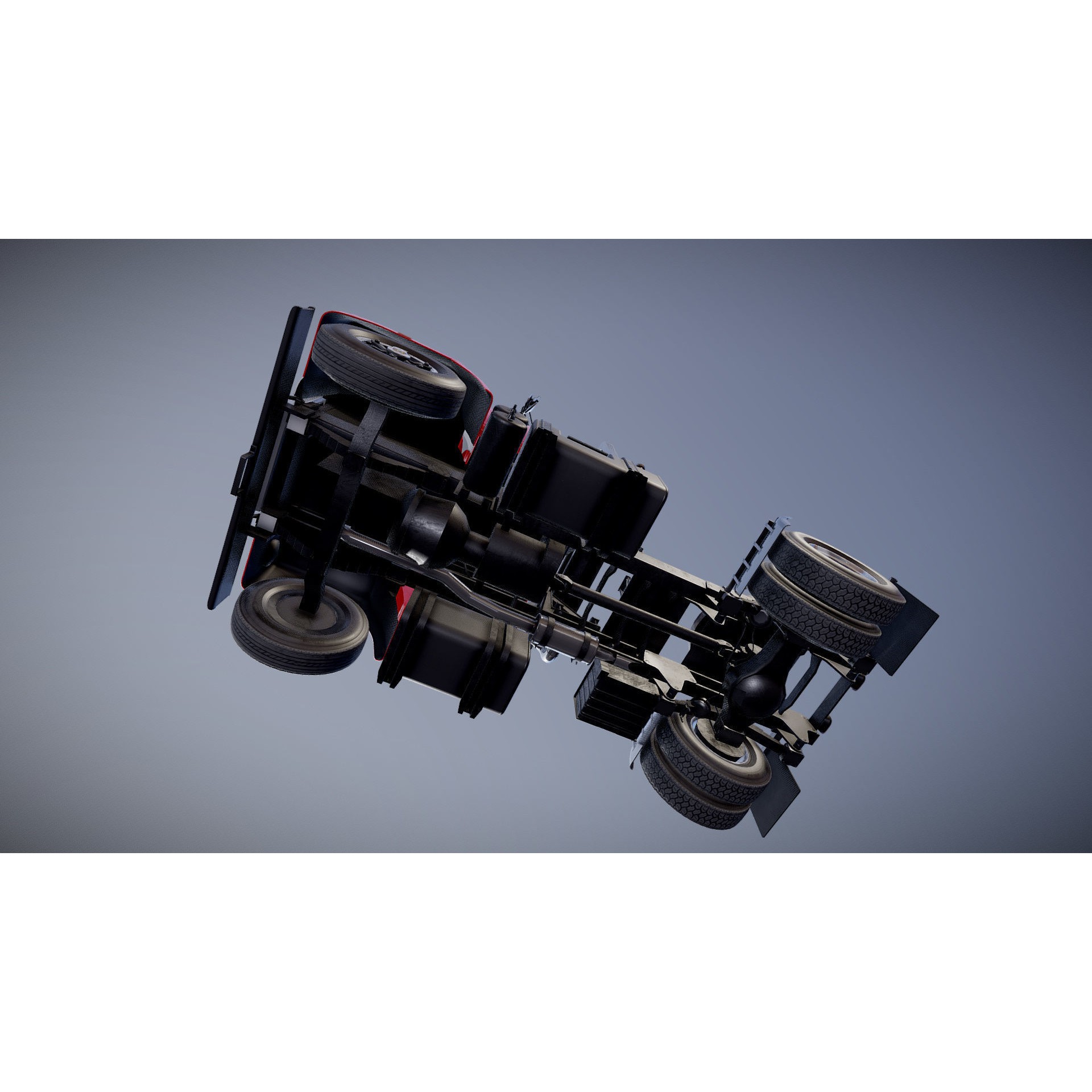 International Fleetstar Daycab - Low-Poly Game-Ready 3D Model - View 26