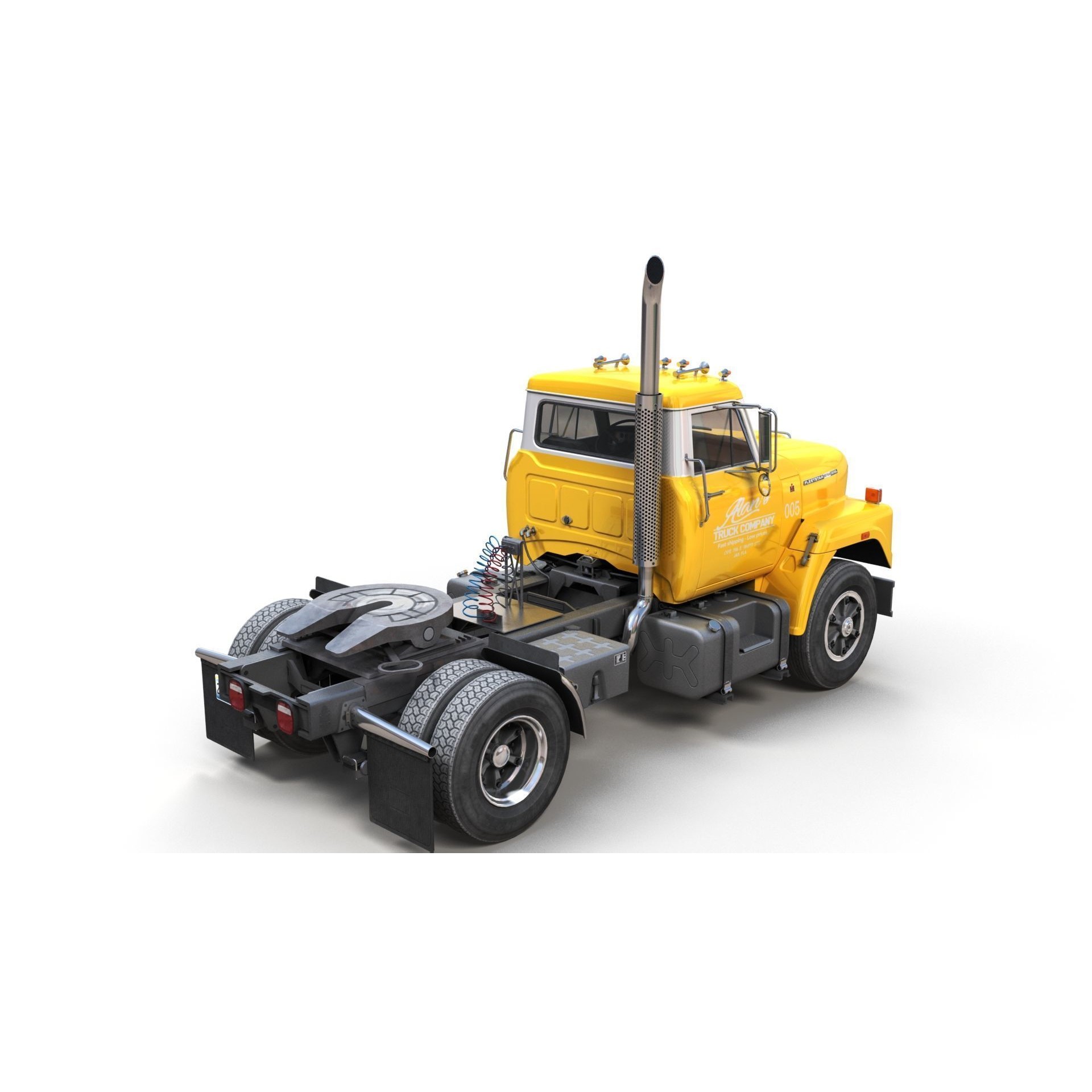 International Fleetstar Daycab - Low-Poly Game-Ready 3D Model - View 3