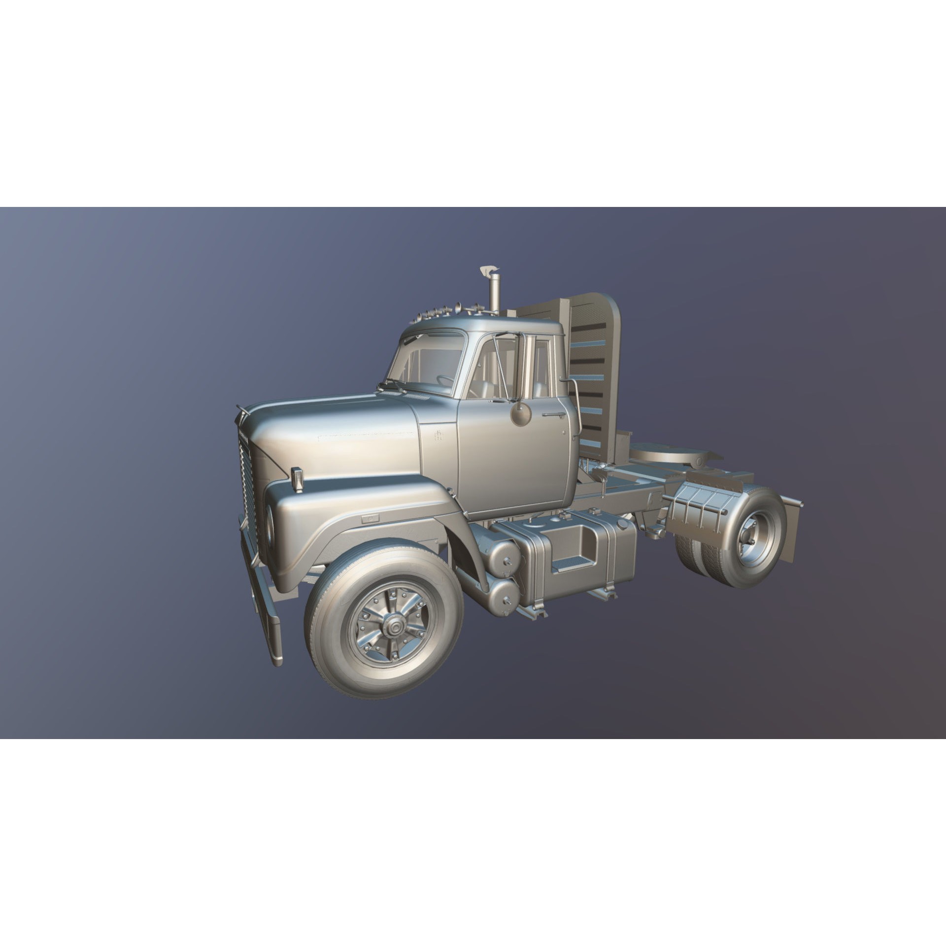 International Fleetstar Daycab - Low-Poly Game-Ready 3D Model - View 32