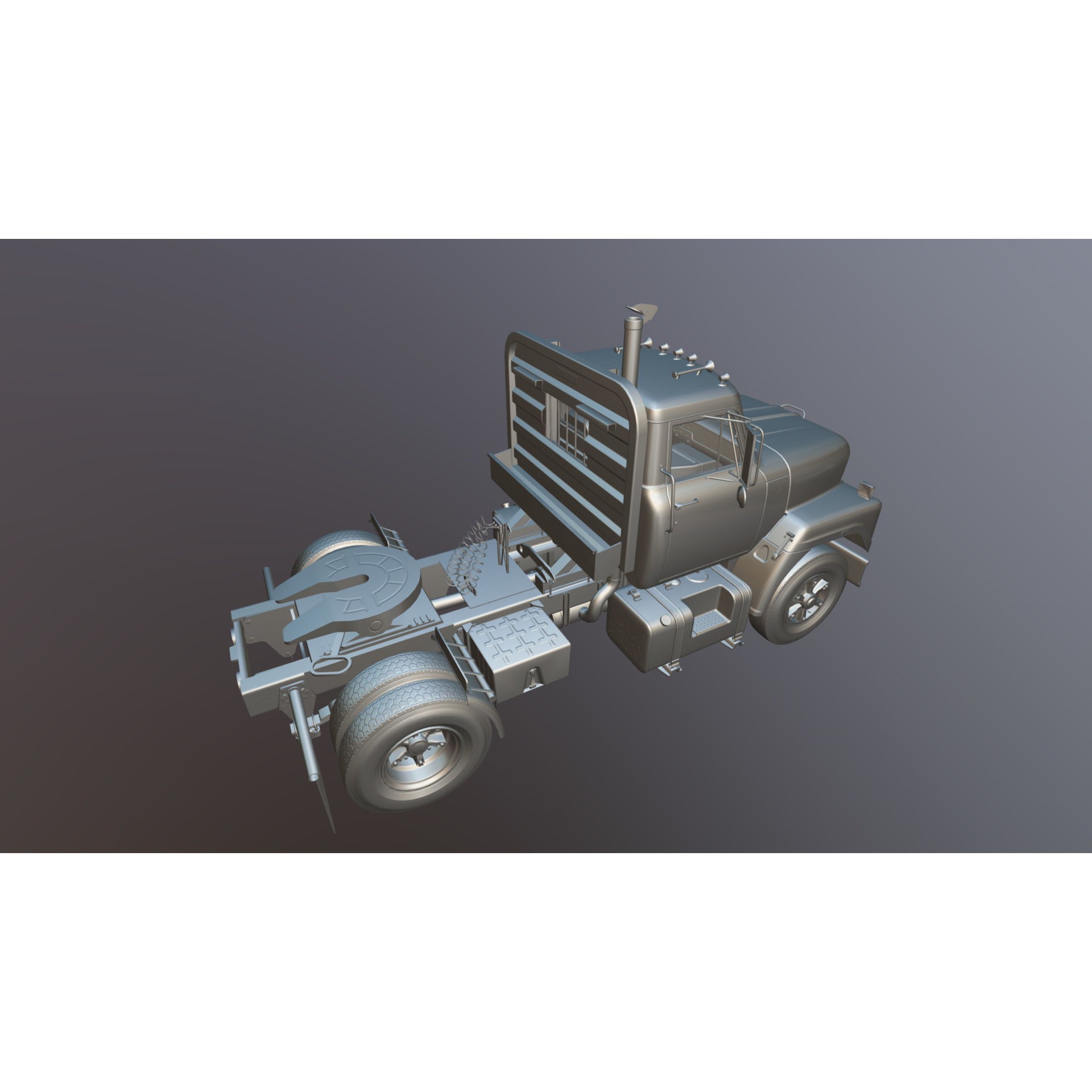 International Fleetstar Daycab - Low-Poly Game-Ready 3D Model - View 33