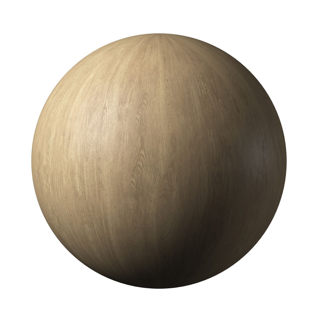 Oak Wood Material 3D Model – PBR Textures, 4096x4096, FBX & OBJ - View 3