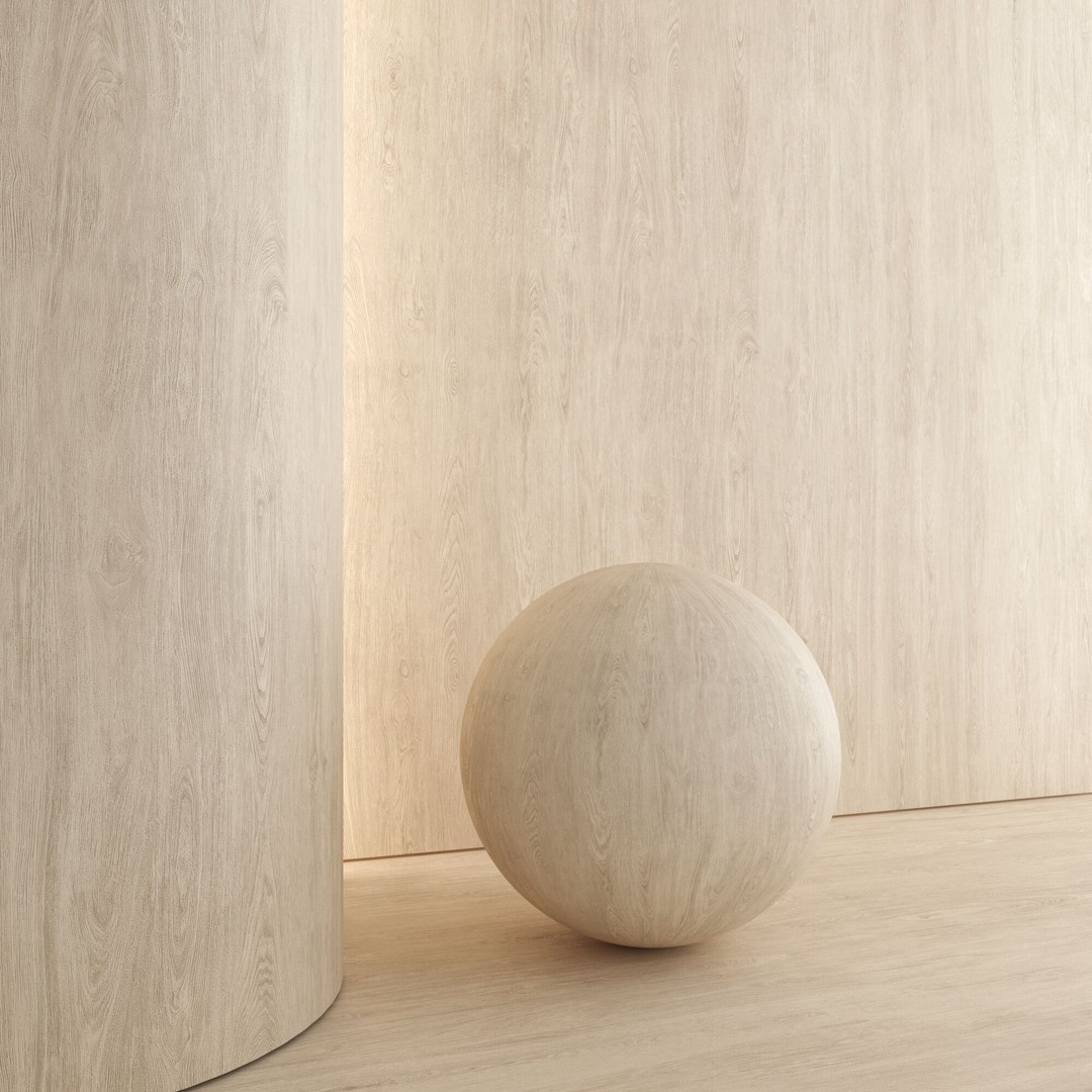 Oak Wood Material 3D Model – PBR Textures, 4096x4096, FBX & OBJ - View 6