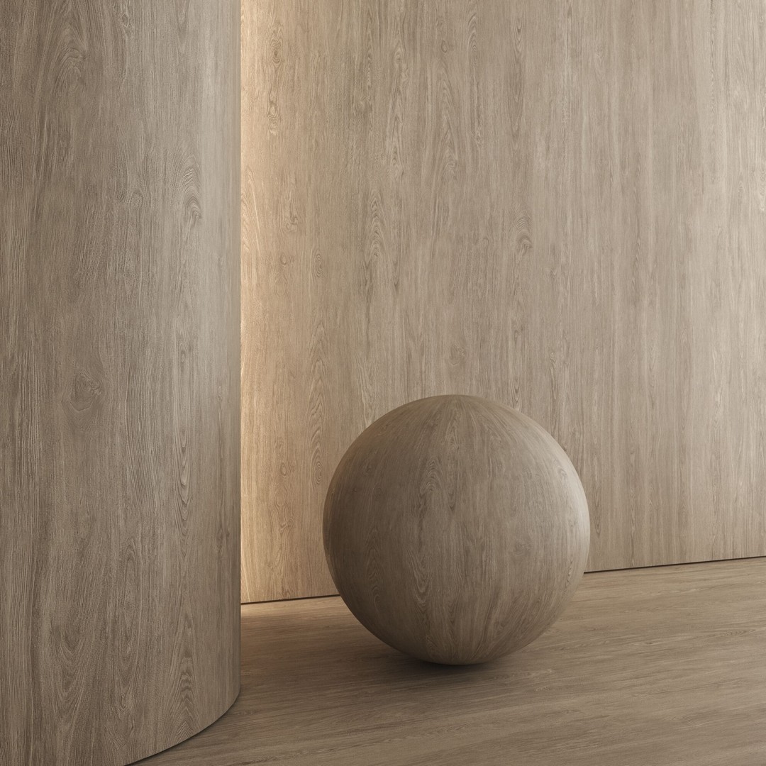 Oak Wood Material 3D Model – PBR Textures, 4096x4096, FBX & OBJ - View 7