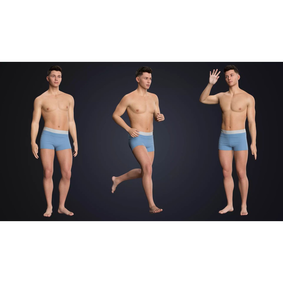 Adrian 3D Model – Realistic Male Character, Rigged for Animation - View 5