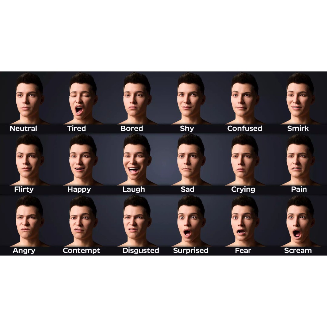 Adrian 3D Model – Realistic Male Character, Rigged for Animation - View 8