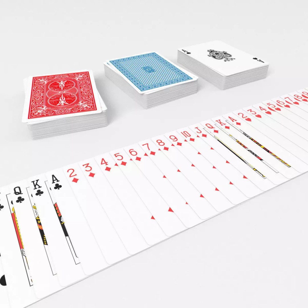 Poker Card Deck 3D Model – Low Poly Game Asset, FBX, PBR Textures - View 2
