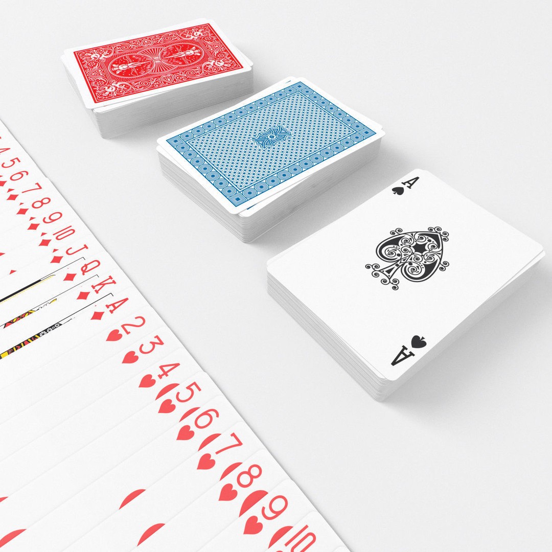 Poker Card Deck 3D Model – Low Poly Game Asset, FBX, PBR Textures - View 4