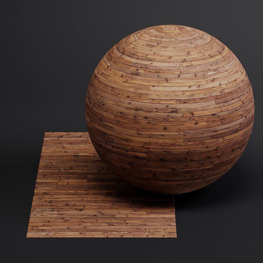 Wood Flooring 3D Model – Seamless PBR Textures, 8K Resolution - View 21
