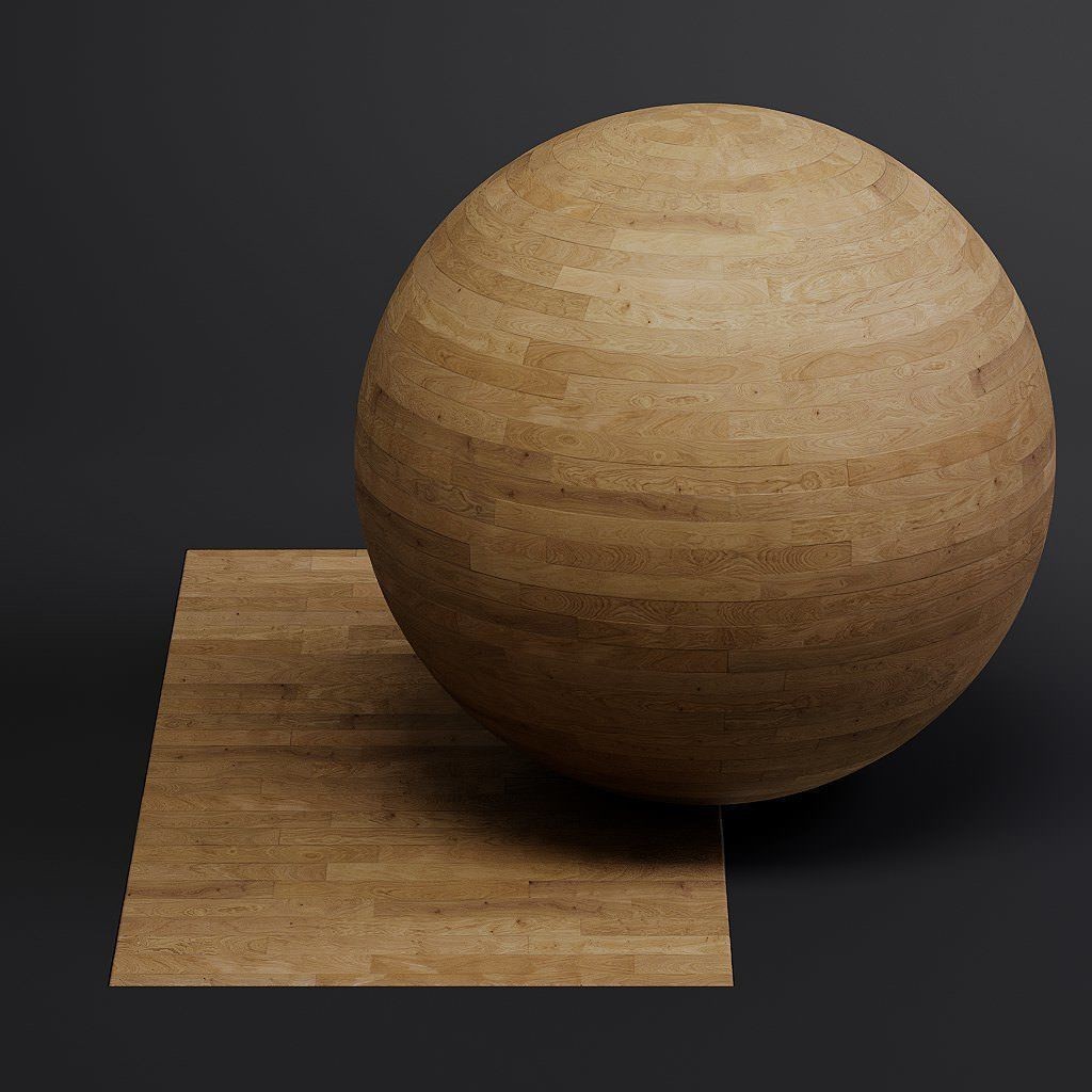 Wood Flooring 3D Model – Seamless PBR Textures, 8K Resolution - View 35