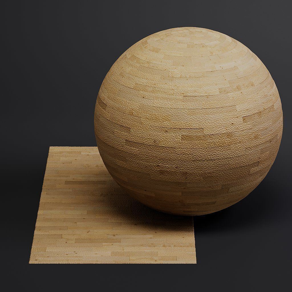 Wood Flooring 3D Model – Seamless PBR Textures, 8K Resolution - View 57