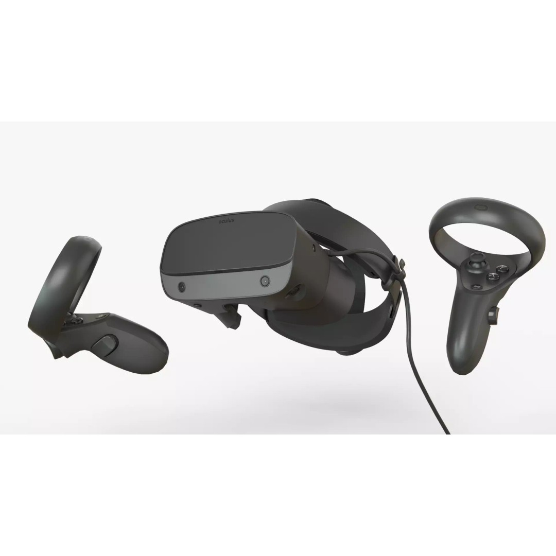 Oculus Rift S 3D Model – Game Ready VR Headset with Controllers, FBX - View 2