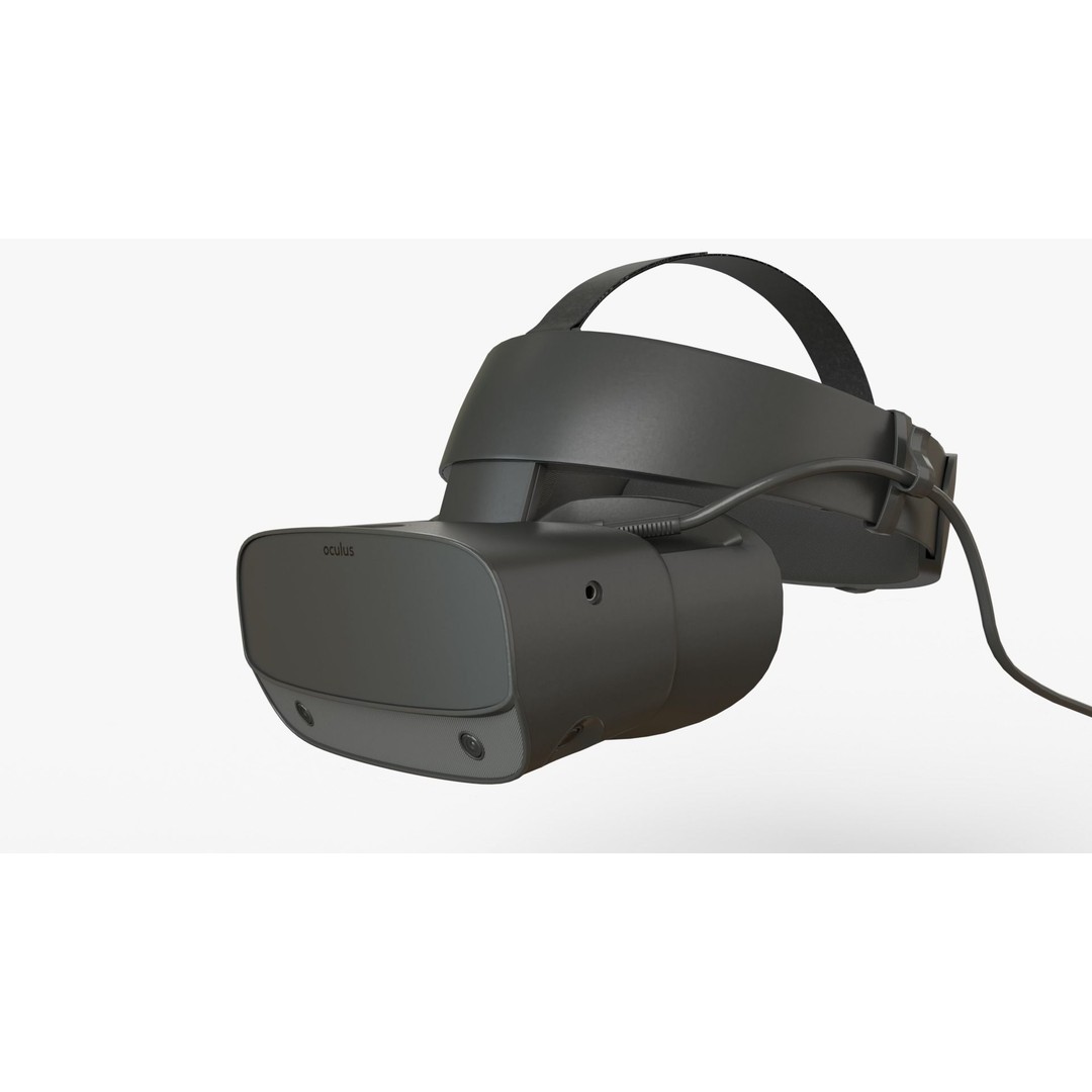Oculus Rift S 3D Model – Game Ready VR Headset with Controllers, FBX - View 4