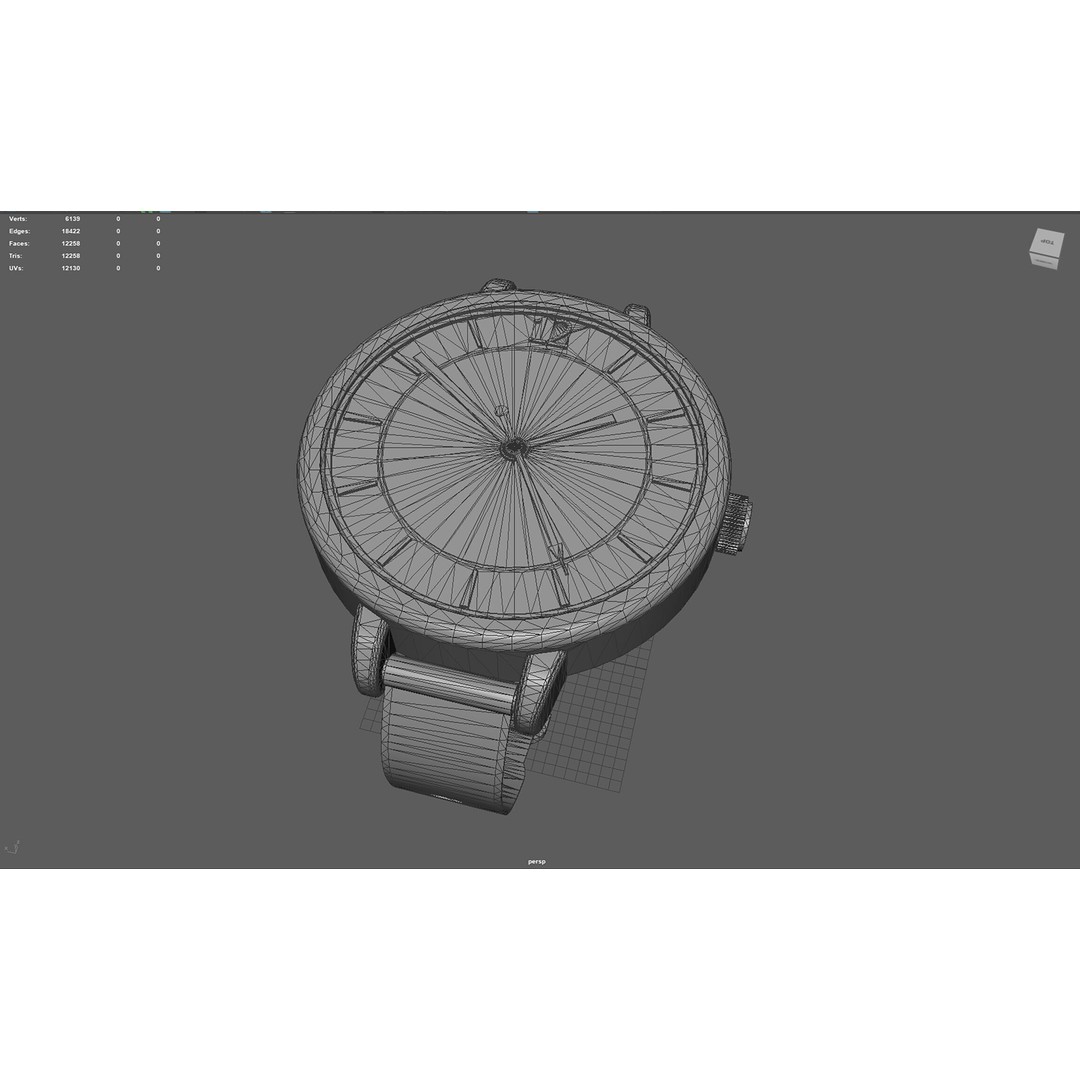 Elegant Womens Watch 3D Model – High Poly PBR Asset, FBX, OBJ, Blender - View 11