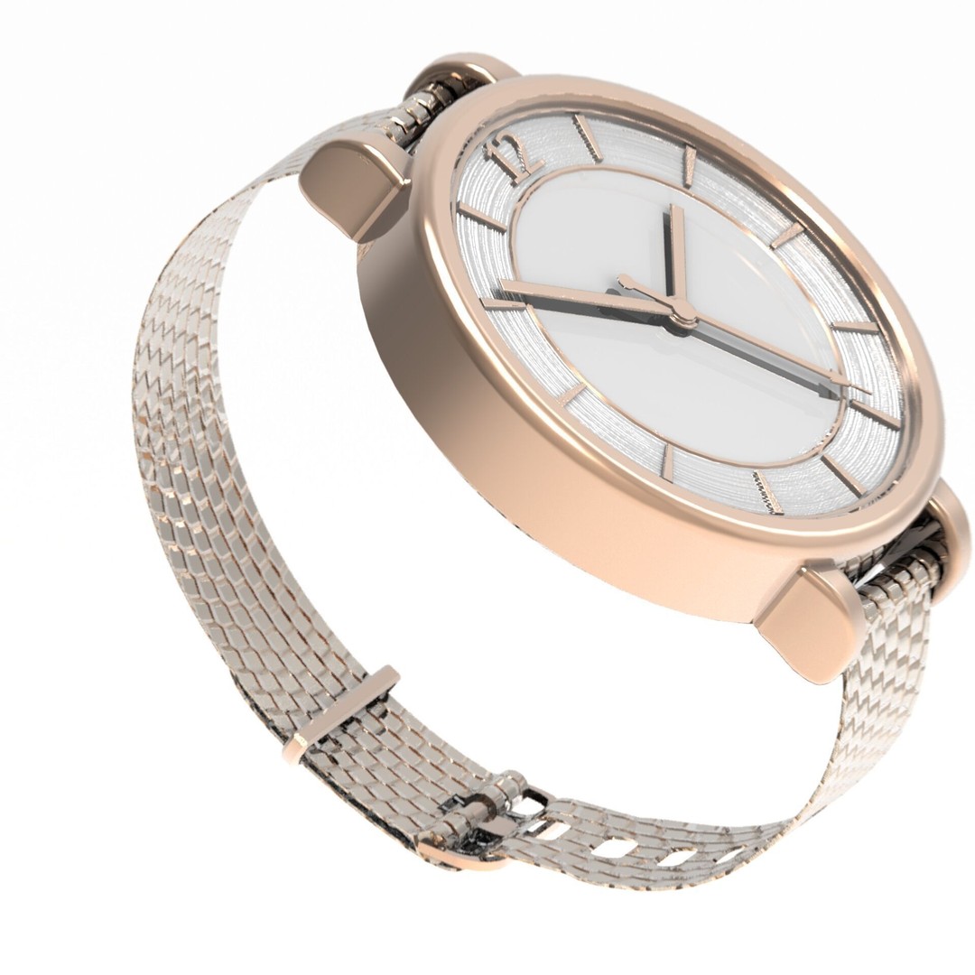 Elegant Womens Watch 3D Model – High Poly PBR Asset, FBX, OBJ, Blender - View 14