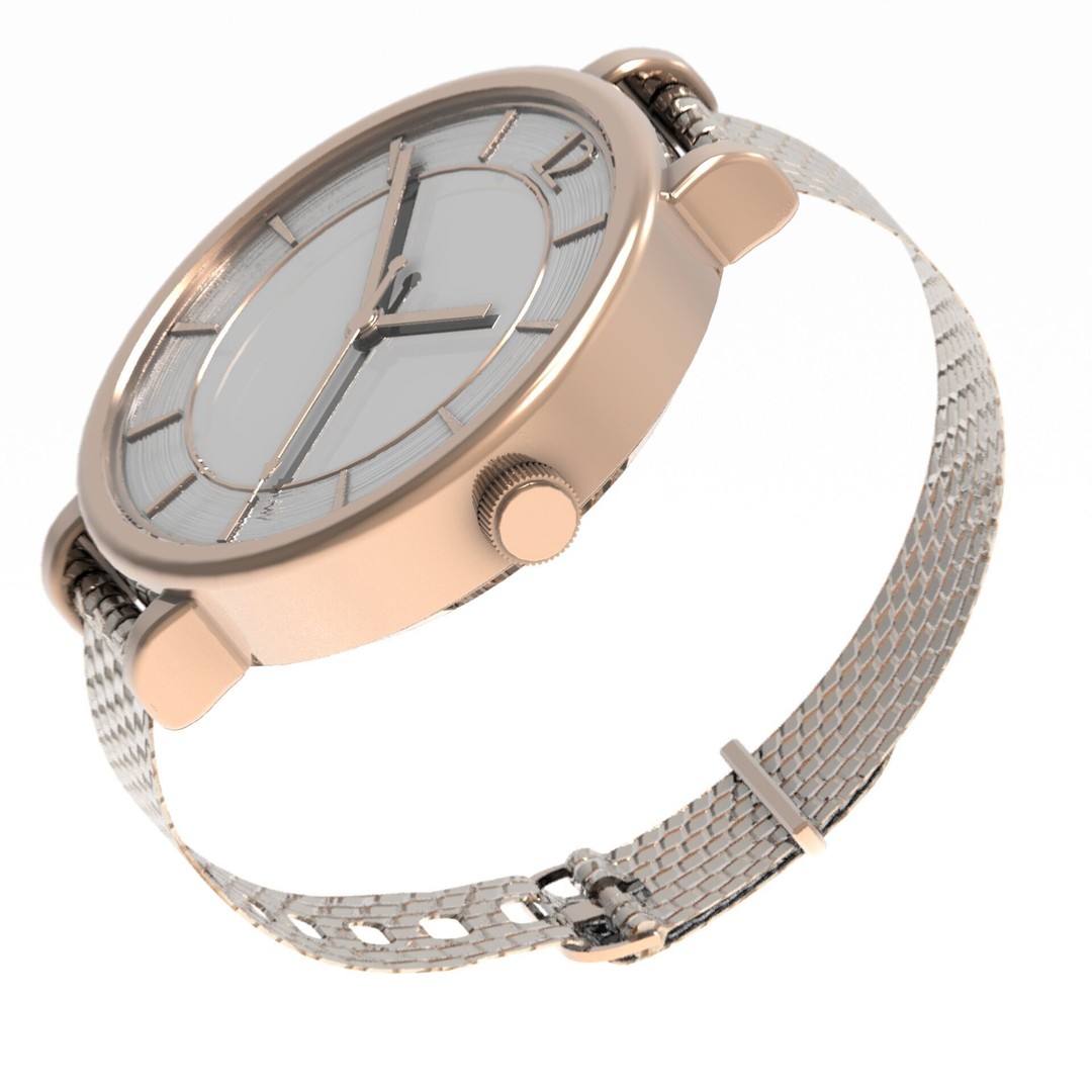 Elegant Womens Watch 3D Model – High Poly PBR Asset, FBX, OBJ, Blender - View 15